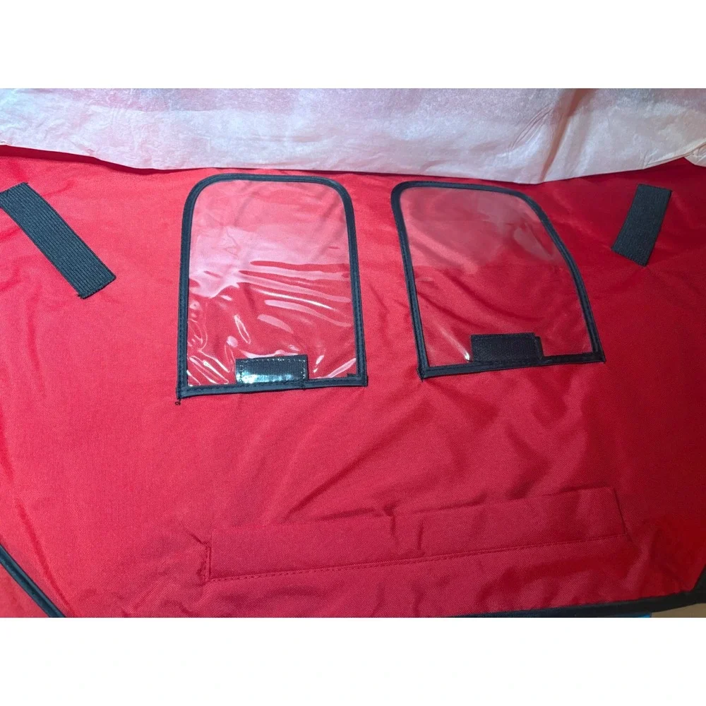 WonderFILE Portable Workstation Red As Seen On TV Folding Travel Organizer